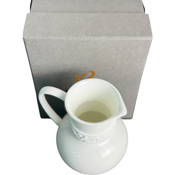 NIB Katy Briscoe Bone China White Bisque Small Pitcher - Picture 7 of 12